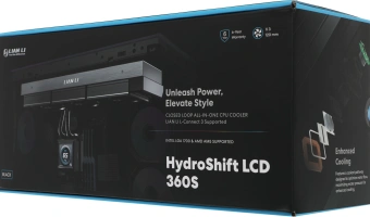 Система водяного охлаждения Lian-Li HydroShift LCD 360S Soc-AM5/AM4/1700/1851 черный 4-pin 29.8dB Al+Cu LCD 330W Ret (G89.GHSLCD36SB.R0) - купить недорого с доставкой в интернет-магазине