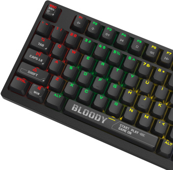 Клавиатура A4Tech S98 механическая черный USB for gamer LED (S98 BLACK) кабель 1.8м - купить недорого с доставкой в интернет-магазине