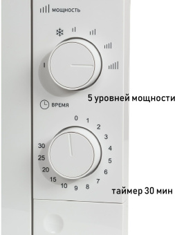 Микроволновая Печь Supra 20MW61 20л. 700Вт белый - купить недорого с доставкой в интернет-магазине