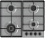 Газовая варочная поверхность Gorenje GW641EBX нержавеющая сталь