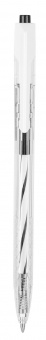 Ручка шариков. автоматическая Deli Arrow EQ24-BK прозрачный/белый d=0.7мм черн. черн. - купить недорого с доставкой в интернет-магазине