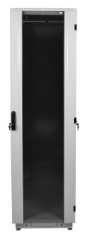 Шкаф серверный ЦМО (ШТК-М-42.6.10-1ААА-9005) напольный 42U 600x1000мм пер.дв.стекл задн.дв.стал.лист 2 бок.пан. направл.под закл.гайки 1010кг черный 855мм 133кг 180град. 2030мм IP20 - купить недорого с доставкой в интернет-магазине