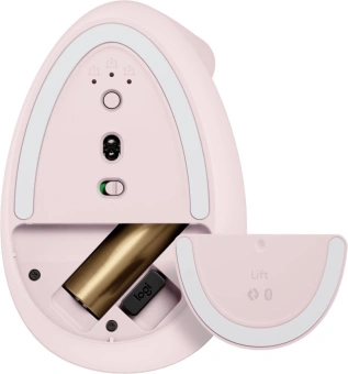 Мышь Logitech Lift розовый оптическая 4000dpi silent беспров. BT/Radio USB для ноутбука 5but (910-006487) - купить недорого с доставкой в интернет-магазине