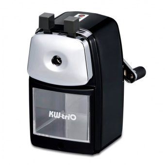Точилка для карандашей механическая Kw-Trio 30VA 30VA-BLK 1 отверстие металл черный - купить недорого с доставкой в интернет-магазине
