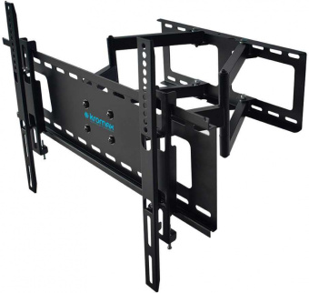 Кронштейн для телевизора Kromax ATLANTIS-80 черный 32"-75" макс.50кг настенный поворотно-выдвижной и наклонный - купить недорого с доставкой в интернет-магазине