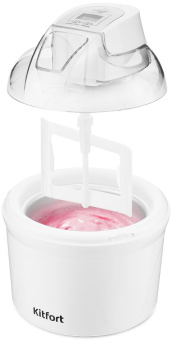 Мороженица Kitfort КТ-1808 12Вт 1500мл. белый - купить недорого с доставкой в интернет-магазине