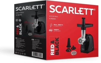 Мясорубка Scarlett Red & Black SC-MG45S75 1800Вт черный/красный - купить недорого с доставкой в интернет-магазине