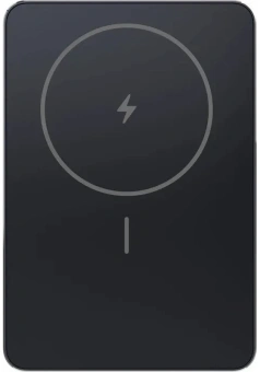 Мобильный аккумулятор Xiaomi Super Slim Magnetic 5000mAh QC3.0/PD3.0 22.5W 3A USB-C беспров.зар. черный (BHR08PMGL) - купить недорого с доставкой в интернет-магазине