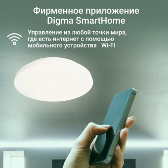 Умный светильник Digma TopLight TL25 потолоч. белый (TL25) - купить недорого с доставкой в интернет-магазине