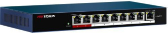 Коммутатор Hikvision DS-3E0109P-E/M(B) 9x100Мбит/с 8PoE+ 58W неуправляемый - купить недорого с доставкой в интернет-магазине