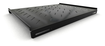 Полка стационарная Hyperline TSH3L-650-RAL9004 1U нагр.:20кг. 19" 650мм черный (упак.:1шт) - купить недорого с доставкой в интернет-магазине
