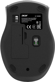 Мышь Acer OMR031 черный/синий оптическая 1600dpi беспров. USB 4but (ZL.MCEEE.008) - купить недорого с доставкой в интернет-магазине
