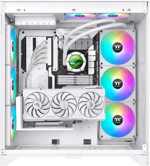 Система водяного охлаждения Thermaltake TH420 V2 Ultra EX Snow ARGB Soc-AM5/AM4/1200/1700/1851 белый 4-pin 30.7dB Al+Cu LCD Ret (CL-W428-PL14SW-A) - купить недорого с доставкой в интернет-магазине