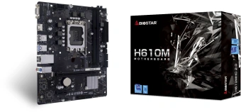 Материнская плата Biostar H610MHC 2.0 Soc-1700 Intel H610 2xDDR4 mATX AC`97 8ch(7.1) GbLAN RAID+VGA+HDMI - купить недорого с доставкой в интернет-магазине