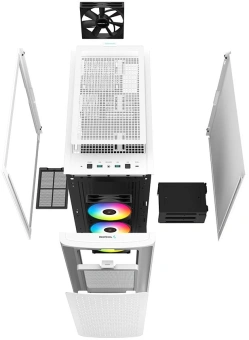 Корпус Deepcool CK560 WH белый без БП ATX 3x120mm 4x140mm 2xUSB3.0 audio bott PSU - купить недорого с доставкой в интернет-магазине