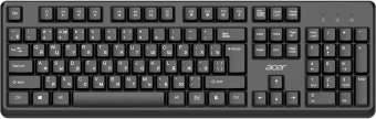 Клавиатура + мышь Acer OCC501 клав:черный мышь:черный USB Multimedia (ZL.ACC11.00H) - купить недорого с доставкой в интернет-магазине