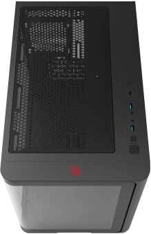 Корпус Bloody BD-CC112 черный без БП mATX 9x120mm 2xUSB3.0 audio bott PSU - купить недорого с доставкой в интернет-магазине