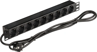 Блок распределения питания Lanmaster NM-PD16A-9XSH-2.0 гор.размещ. 9xSchuko базовые 16A Schuko 2м - купить недорого с доставкой в интернет-магазине