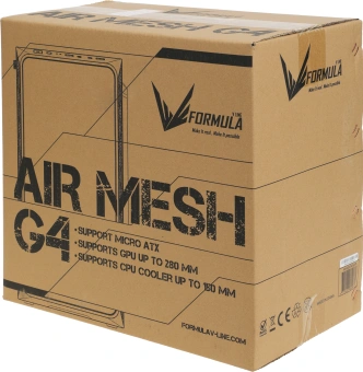 Корпус Formula Air Mesh G4 черный без БП mATX 2x120mm 1xUSB2.0 1xUSB3.0 audio - купить недорого с доставкой в интернет-магазине