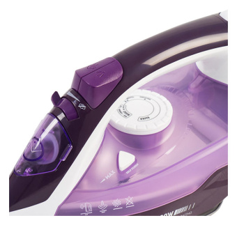 Утюг Galaxy Line GL 6124 2500Вт фиолетовый/белый - купить недорого с доставкой в интернет-магазине
