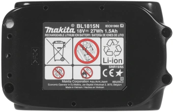 Батарея аккумуляторная Makita BL1815N LXT 18В 1.5Ач Li-Ion (632A54-1) - купить недорого с доставкой в интернет-магазине