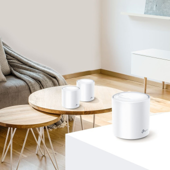 Бесшовный Mesh роутер TP-Link Deco X60(2-Pack) AX5400 10/100/1000BASE-TX белый (упак.:2шт) - купить недорого с доставкой в интернет-магазине