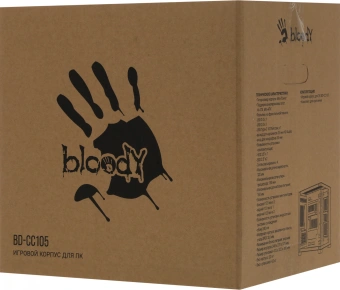 Корпус Bloody BD-CC105 черный без БП mATX 5x120mm 1xUSB2.0 1xUSB3.0 audio bott PSU - купить недорого с доставкой в интернет-магазине