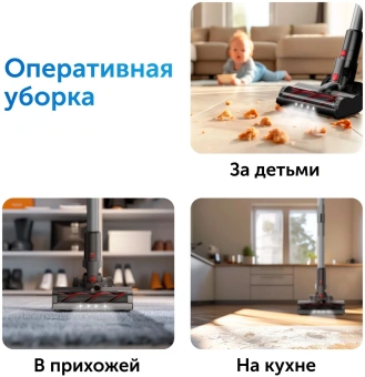 Пылесос ручной Red Solution V3080 450Вт серый - купить недорого с доставкой в интернет-магазине