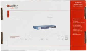 Коммутатор HiWatch DS-S1816GP 16x100Mb 1G неуправляемый - купить недорого с доставкой в интернет-магазине