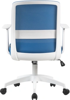 Кресло Cactus CS-WMC333-BL темно-синий сиденье темно-синий сетка/ткань низк.спин. крестов. пластик пластик белый - купить недорого с доставкой в интернет-магазине