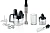 Блендер погружной Bosch MSM6M871 1200Вт черный