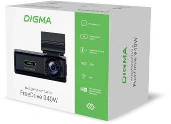 Видеорегистратор Digma FreeDrive 940W черный 8Mpix 2160x3840 170гр. Allwinner - купить недорого с доставкой в интернет-магазине