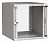 Шкаф коммутационный ITK Linea WE (LWE3-12U64-GF) настенный 12U 600x450мм пер.дв.стекл направл.под закл.гайки 50кг серый 400мм 15.8кг 200град. 585мм IP20 IK08 сталь