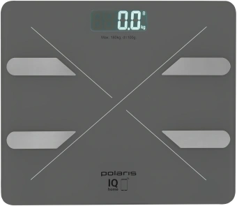 Весы напольные электронные Polaris PWS 1898 IQ Home макс.180кг графитовый - купить недорого с доставкой в интернет-магазине