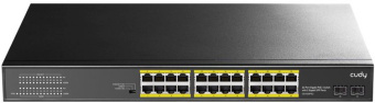 Коммутатор Cudy GS1028PS2 (L2) 24x1Гбит/с 2SFP 24PoE+ 300W неуправляемый - купить недорого с доставкой в интернет-магазине