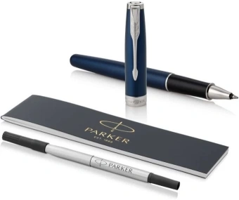 Ручка роллер Parker Sonnet Core T539 (1931535) LaqBlue CT F черн. черн. подар.кор. - купить недорого с доставкой в интернет-магазине