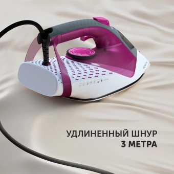 Утюг Polaris PIR 2860AK 2800Вт розовый/черный - купить недорого с доставкой в интернет-магазине