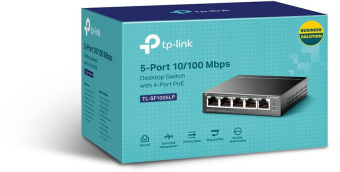 Коммутатор TP-Link TL-SF1005LP (L2) 5x100Мбит/с 4PoE 41W неуправляемый - цена, купить или заказать с доставкой в интернет-магазине Коммутатор TP-Link TL-SF1005LP (L2) 5x100Мбит/с 4PoE 41W неуправляемый - купить недорого с доставкой в интернет-магазине