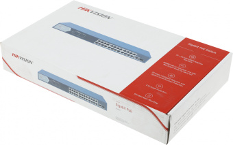 Коммутатор Hikvision DS-3E0526P-E 25x1Гбит/с 1SFP 24PoE+ 270W неуправляемый - купить недорого с доставкой в интернет-магазине