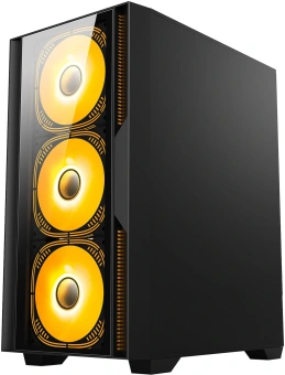 Корпус Bloody CC-123 черный без БП mATX 8x120mm 2xUSB2.0 1xUSB3.0 audio bott PSU - купить недорого с доставкой в интернет-магазине