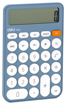 Калькулятор настольный Deli EM124BLUE синий 12-разр. - купить недорого с доставкой в интернет-магазине