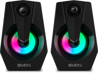 Колонки Sven 370 2.0 черный 6Вт - купить недорого с доставкой в интернет-магазине