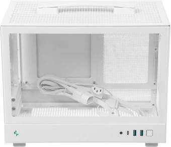 Корпус Deepcool CH160 белый без БП miniITX 7x120mm 1xUSB3.0 audio bott PSU - купить недорого с доставкой в интернет-магазине