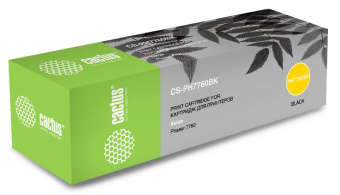 Картридж лазерный Cactus CS-PH7760BK 106R01163 черный (32000стр.) для Xerox Phaser 7760/7760dn/7760dx/7760dxf/ - купить недорого с доставкой в интернет-магазине