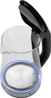 Чайник электрический Vitek VT-1181 1.7л. 2200Вт черный корпус: стекло - купить недорого с доставкой в интернет-магазине