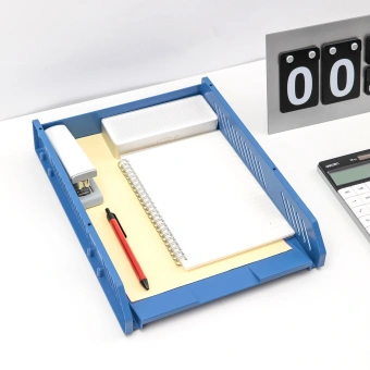 Лоток горизонтальный Deli E9209 для бумаг 268х336х118мм ассорти - купить недорого с доставкой в интернет-магазине