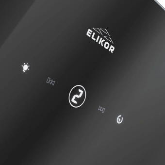 Вытяжка каминная Elikor Rise BK50 черный управление: сенсорное (1 мотор) - купить недорого с доставкой в интернет-магазине