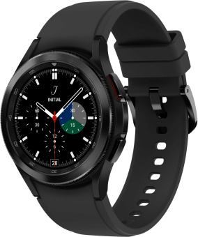 Смарт-часы Samsung Galaxy Watch 4 Classic 42мм 1.2" AMOLED корп.черный рем.черный (SM-R880NZKACIS) - купить недорого с доставкой в интернет-магазине