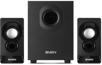 Колонки Sven MS-85 2.1 черный 10Вт - купить недорого с доставкой в интернет-магазине