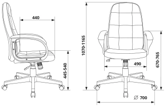 Кресло руководителя Бюрократ CH 002 Fabric черный 3C11 крестов. пластик - купить недорого с доставкой в интернет-магазине